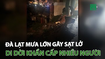 Đà Lạt mưa lớn gây sạt lở, di dời khẩn cấp nhiều người | VTC14