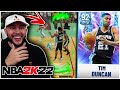 Diamond Tim Duncan DOMINATES The Paint! Worth His Price? NBA 2K22 MyTeam Gameplay