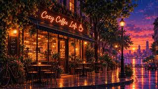 ☕ Rainy Coffee & Cozy Nights | 1 Hour of Cozy Beats for Study, Work & Relax
