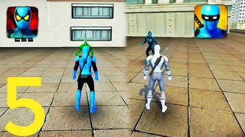 Blue Ninja Superhero, Power Spider 2 - Gameplay Walkthrough Part 5 (ios, Android)