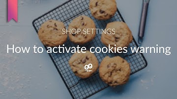 How to activate cookies warning | GoodBarber Shopping Apps Tutorials