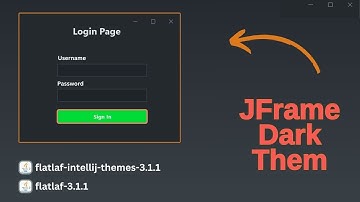 How to Create a Dark Theme Login Page with JFrame | FlatLaf | Java Netbeans Tutorial