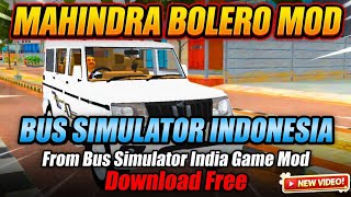 Mahindra Bolero Mod Bussid download guide 2026 for Indian car 🚘🇮🇳📥📥📥📥