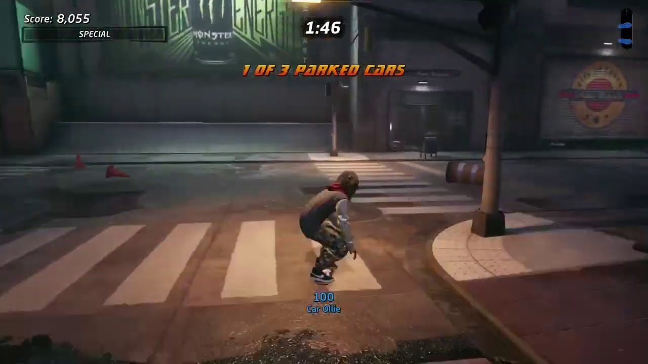 How to Ollie the Parked Cars Downtown Tony Hawks Pro Skater 1+2 YouTube
