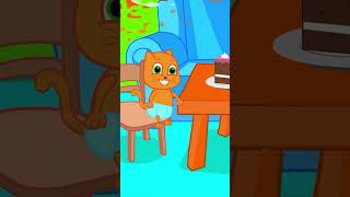 Gâteau d&#39;anniversaire 🎂🎂🎂 Cats Family en Français #animés #vidéosanimés #cartoon #shorts