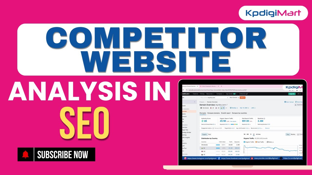 How to do Competitor website Analysis in SEO || Free Competitor ...