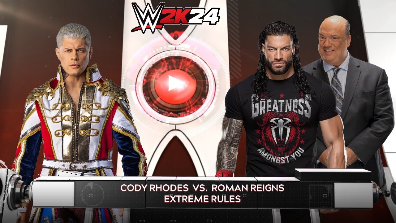 WWE 2k24 - Cody Rhodes vs Roman Reigns: Extreme Rules Match at Wrestlemania 31