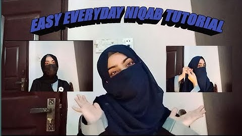 1 minute Niqab tutorial 🌼❤️ Easy everyday niqab
