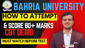 How to Attempt Bahria University Entrance Test | Computer Based Test Software Demo