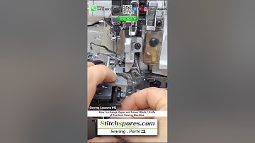 Sewing Lessons #12 ; How to change Upper and Lower Blade / Knife of Overlock Sewing Machine