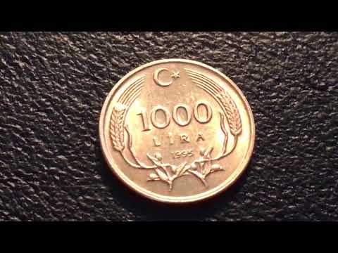 Coin 1000 Lira 1995 Turkey