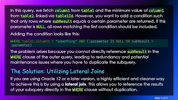 Mastering SQL Conditional Queries: Optimizing Subqueries in Oracle