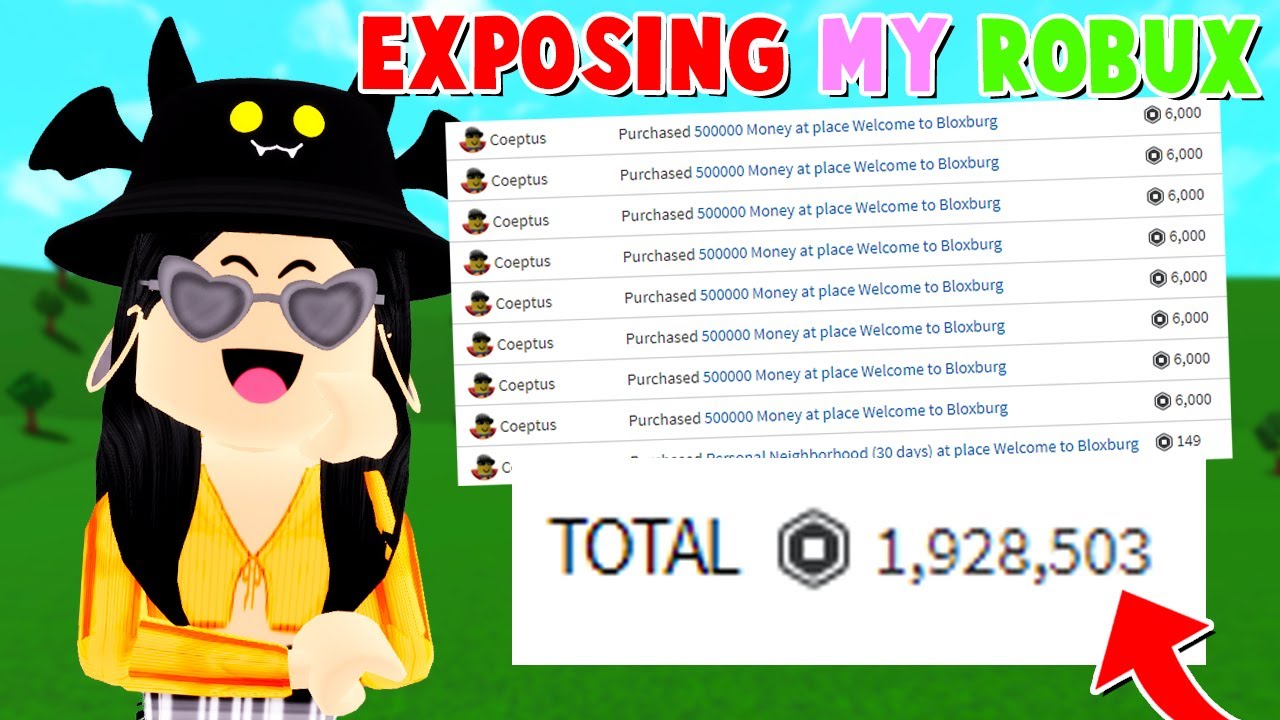 Exposing How Much Robux I Ve Spent In Bloxburg 1 000 000 Roblox Youtube - how much robux do i need