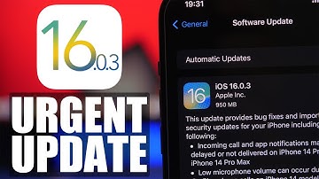 iOS 16.0.3 Released - Why You Need to UPDATE Immediately !