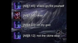 Shaco God Himself Makes Fun Of Stupid Leona Shaco Buff 9.20