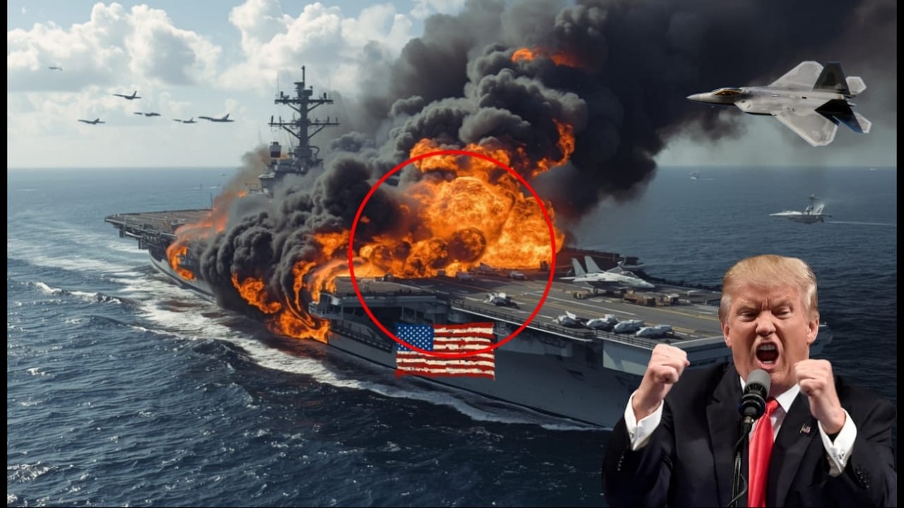 21 минуту назад! Крупнейший американский авианосец, на борту которого находились 100 элитных военнос