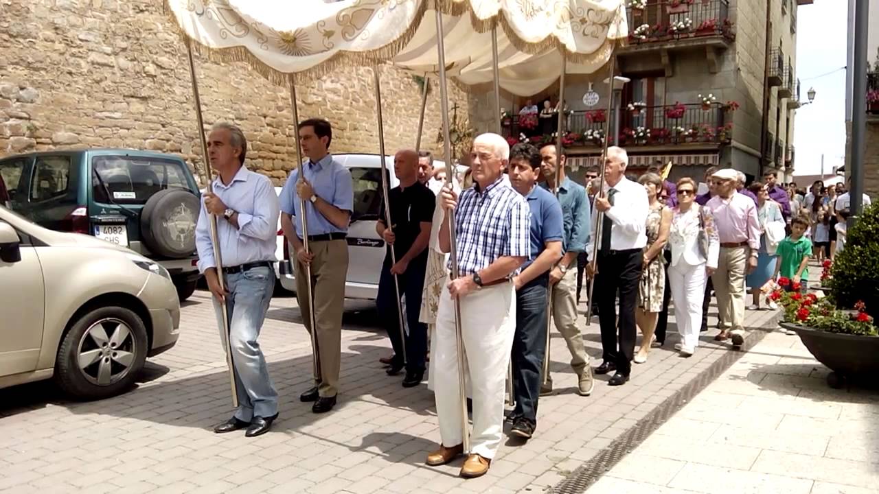 Procesión del Corpus Christi en Cáseda 2014.06.22