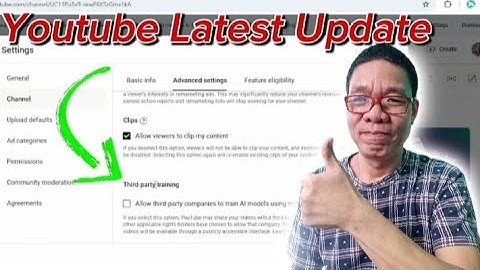 YouTube latest Update 2024 | Allow third-party companies to train AI models using my channel content