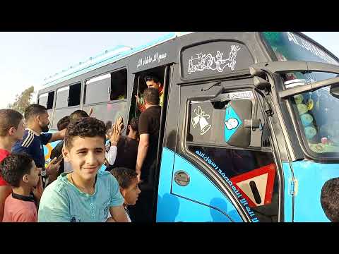 شاهد اثناء نزول اللعيبه من الباصات لنهائي قريه ظفر