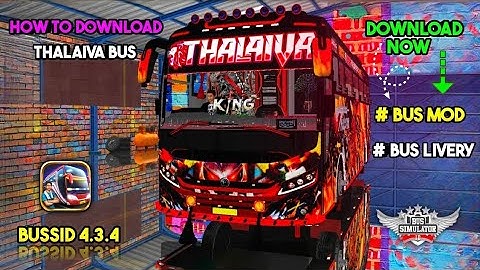 NEW 🔥THALAIVA 🤩ZEDSTRA BUS MOD | BUS SIMULATOR INDONESIA | THALAIVA BUS MOD IN BUSSID IN TAMIL