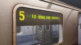 IRT Subway: R142 (5) train ride from 149th St-GC to Bowling Green via South Ferry Loop.
