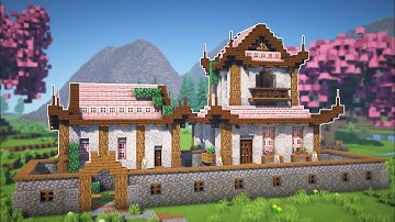 Cherry Blossom Castle Minecraft Tutorial | 1.20
