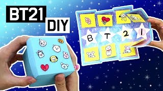 방탄소년단 캐릭터 BT21상자카드 만들기!★DIY  BT21 box card!/BTS_예뿍