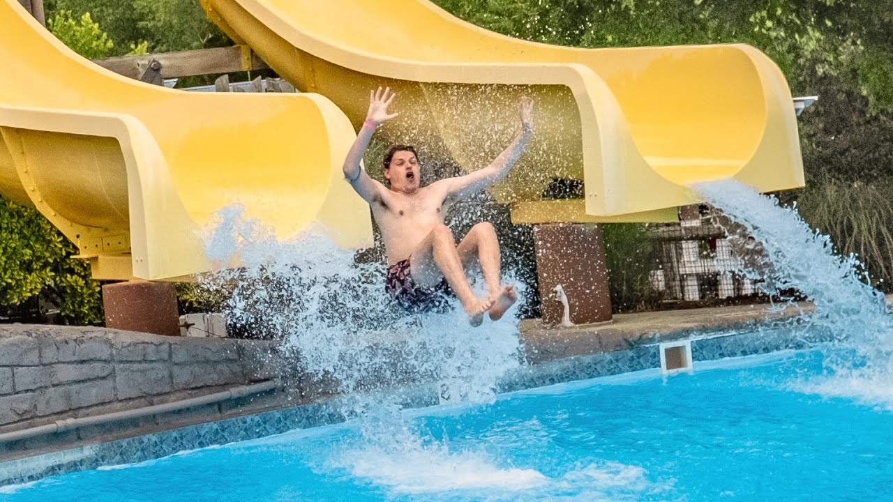 Wet 'n Wild Greensboro Double Barrel Blast Drop Slides YouTube
