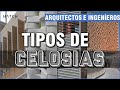🏅🏢 TIPOS DE #CELOSIAS (Metálicas, madera, concreto, PCV, resina...)