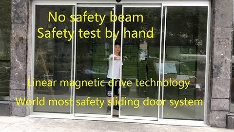 World most safety automatic sliding door system with linear magnetic drive technology