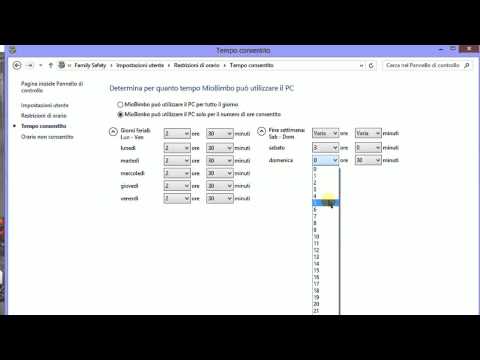 Impostare il Parental Control su Windows 8
