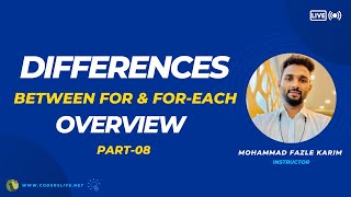 12.8 Differences Between For Loop and for-each Loop #java #javatutorial #bangla
