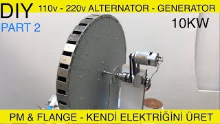 ALTERNATOR PROJECT FOR THOSE WHO WANT HIGH POWER IN LOW RPM - 10KW GENERATOR CONSTRUCTION - part2