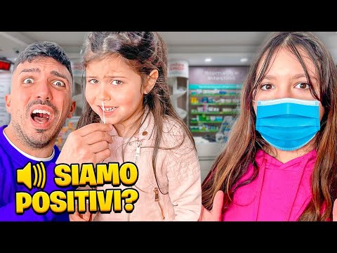 ILARY MALATA E  ZIA ROMA FANNO IL TAMPONE IN FARMACIA CON STEFANO! * positivo o negativo? *