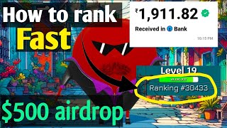 New telegram mining bot | Tom clicker earning tricks | tom clicker mai rank kesse increase kre screenshot 2