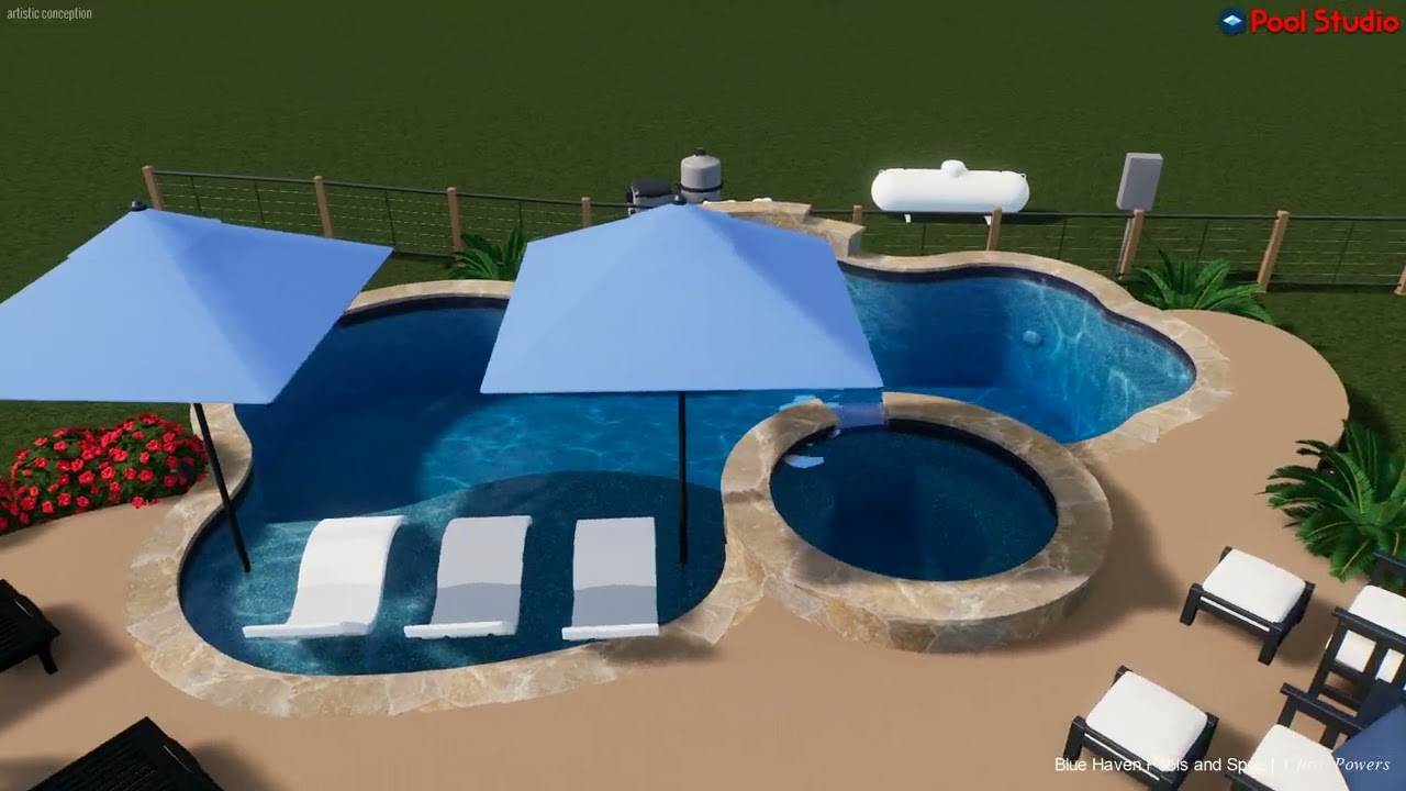 Custom Pool and Spa by Blue Haven