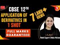 Application of Derivatives Class 12 in 1 Shot By Neha Ma’am | Full Marks Guaranteed | Vedantu Math