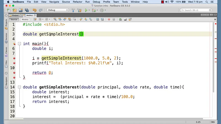 Prototype or signature of function, declaring a function
