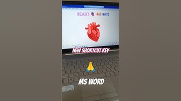 Heart MsWord Shortcut Tricks 🫀#shorts #msword #tricks #education #computertips #windows#asmr #pc