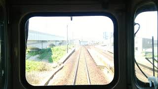 JR北陸本線475系快速ホリデーライナーかなざわの金沢行、津幡駅から森本駅間の途中から金沢駅までになります。あらかじめごりょうしょうください。貨物列車とすれ違う場面あります。北陸新幹線未開業の時