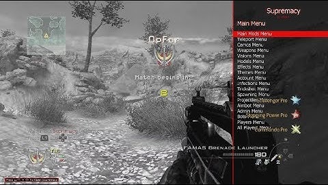 MW2 Supremacy by Matrix 1.14 Host + Offhost + Pregame PS3 Mod Menu
