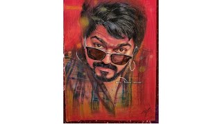 Color pencil drawing of Actor Vijay #thalapathy #Vijay #Master