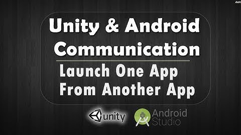 launch one app from another app (Unity & Android studio)