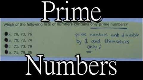 Probability, Prime Numbers, Number Line
