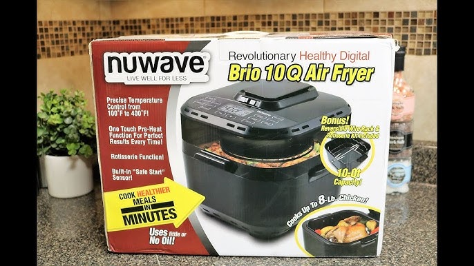 Nuwave Revolutionary Healthy Digital Brio 10QT Model 37101 Air Fryer Clean  EUC