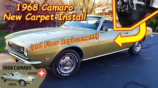 1968 Camaro New Carpet Install and Floor Replacement! #chevy #restore #install