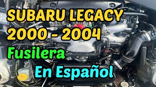 DIAGRAMA de FUSIBLES Subaru Legacy 2000 - 2004 [ En Español ]