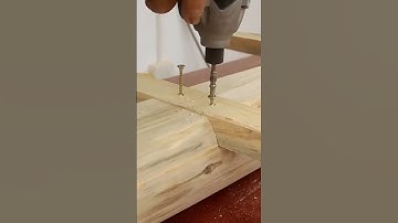 #shorts Build A Simple Table From Monolithic Tree Trunks #2745