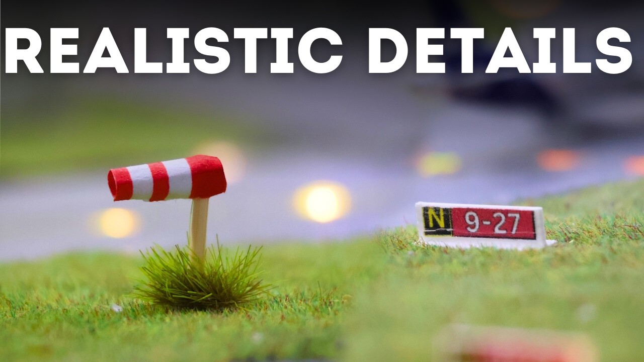 How To Add REALISTIC Details To YOUR Model Airport