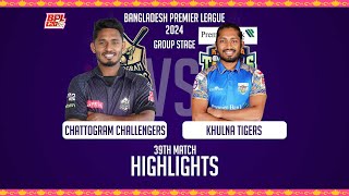 Chattogram Challengers vs Khulna Tigers || Highlights || 39th Match || Season 10 || BPL 2024 screenshot 4